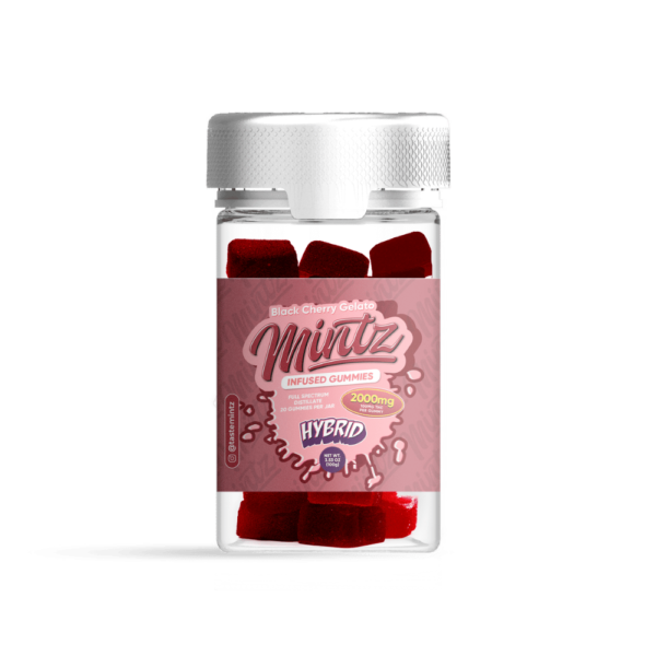 Mintz - Black Cherry Gelato Hybrid THC Gummies 2000mg