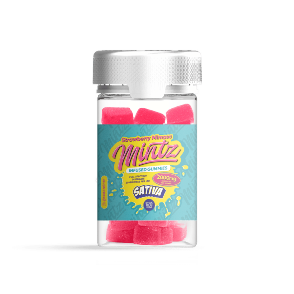 MINTZ - Strawberry Mimosa Sativa THC Gummies 2000mg